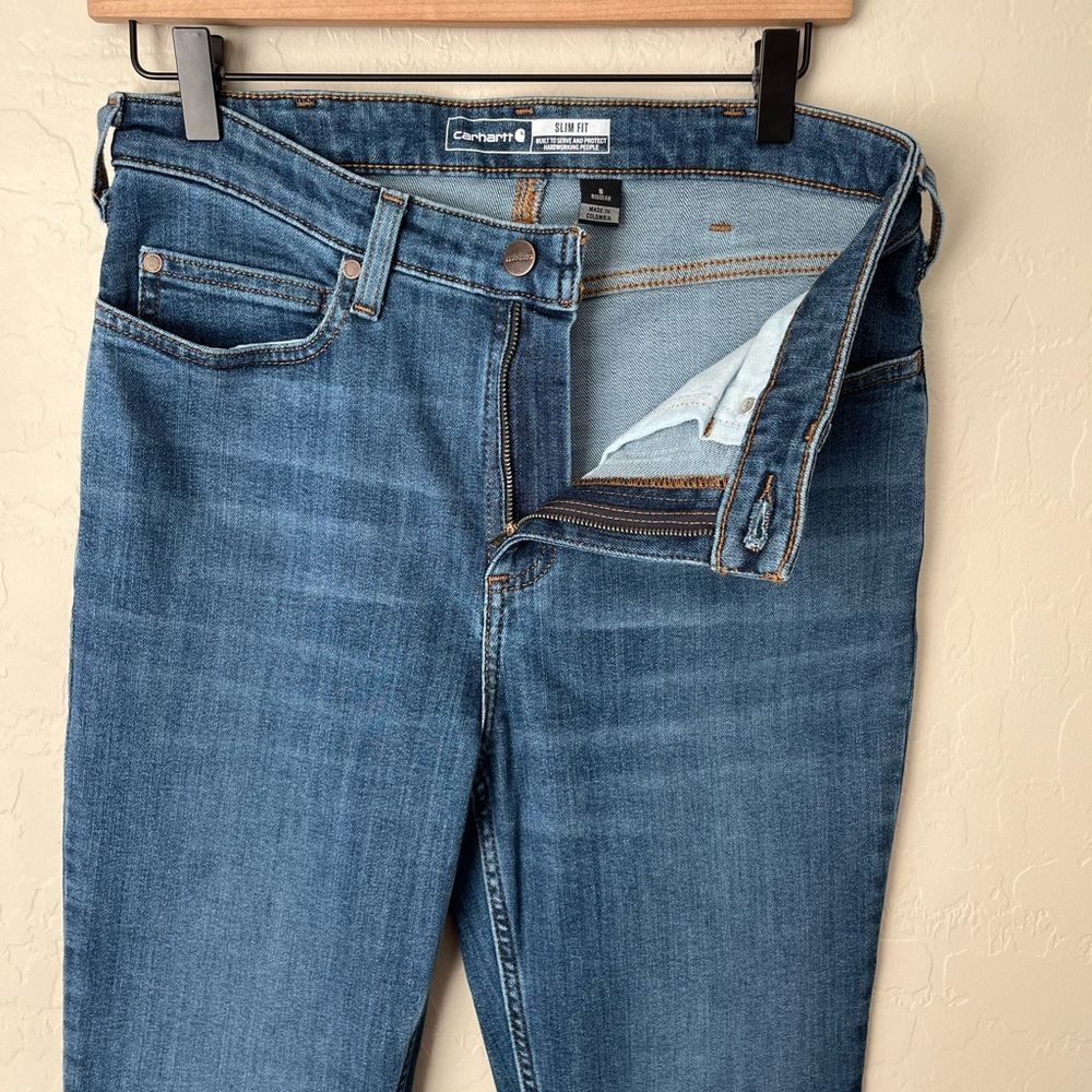 Carhartt Rugged Flex Tapered Jeans High Rise Size 8 Regular Women’s NEW NWT - Picture 5 of 8